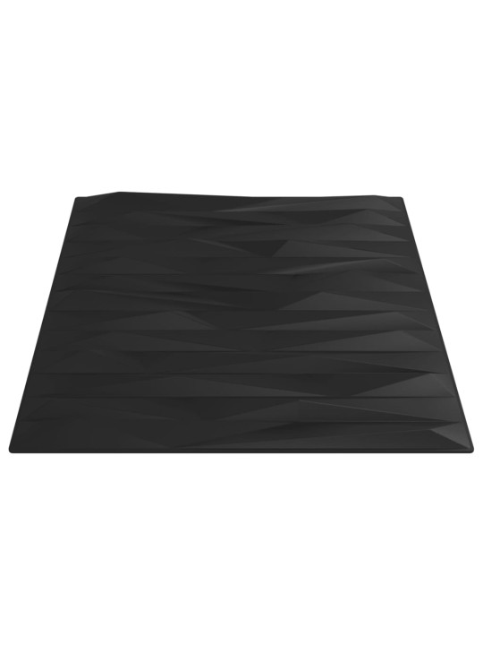 Nástěnné panely 24 ks černé 50 x 50 cm XPS 6 m² kámen