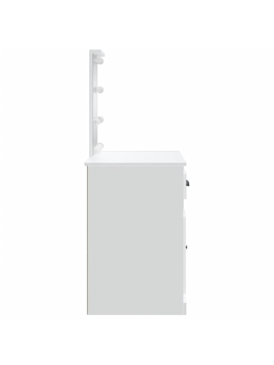 Toaletní stolek s LED osvětlením bílý 90 x 42 x 132,5 cm