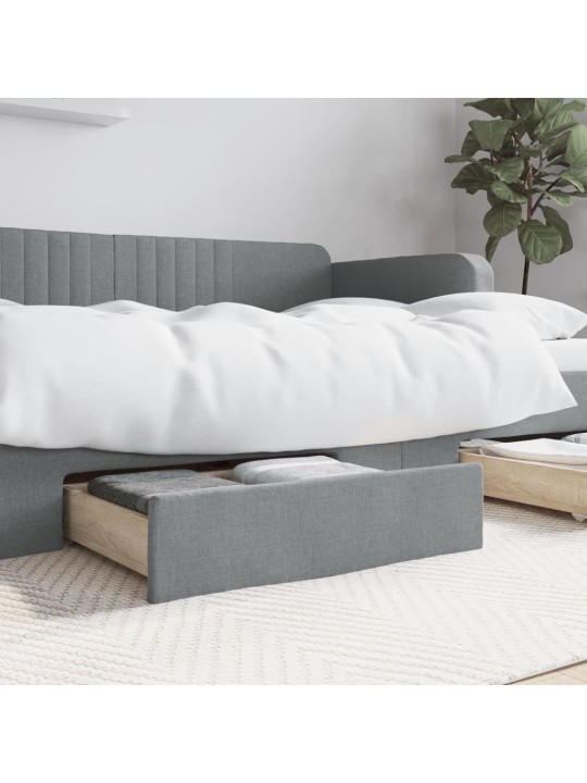 Zásuvky pod postel 2 ks světle šedé kompozitní dřevo a textil
