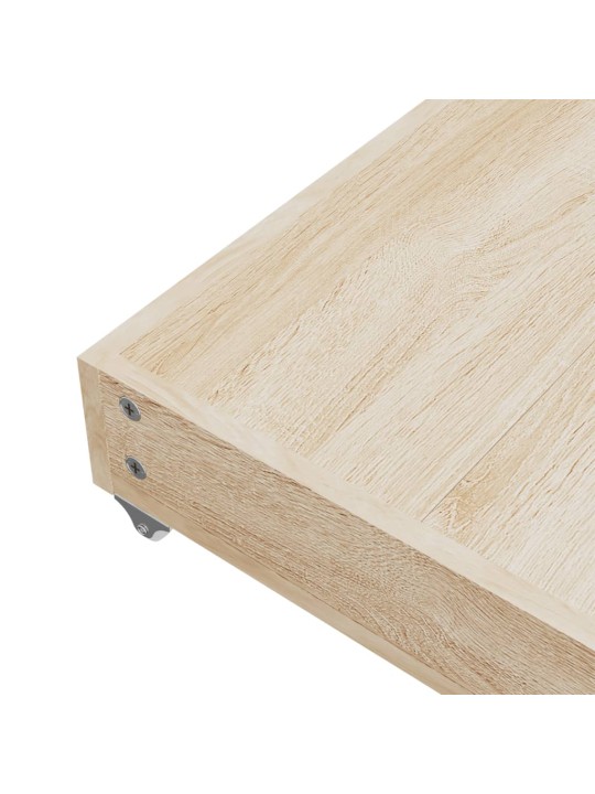 Zásuvky pod postel 2 ks tmavě šedé kompozitní dřevo a textil