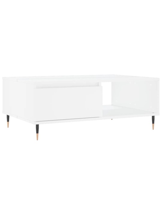 Konferenční stolek bílý 90 x 60 x 35 cm kompozitní dřevo