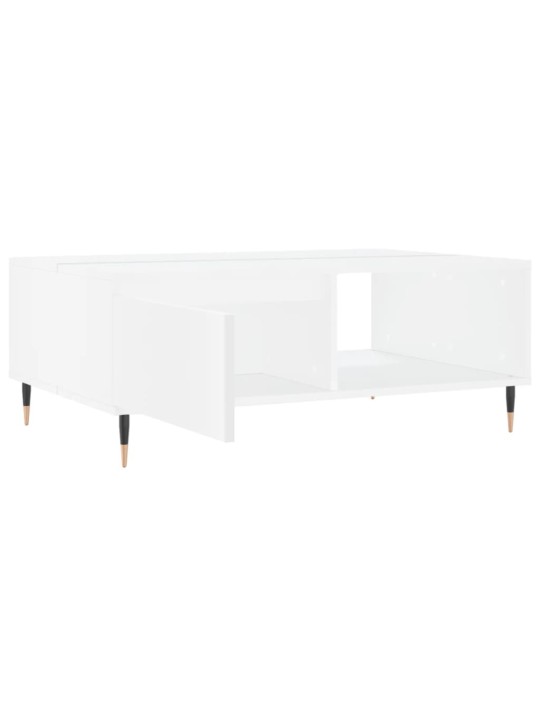 Konferenční stolek bílý 90 x 60 x 35 cm kompozitní dřevo