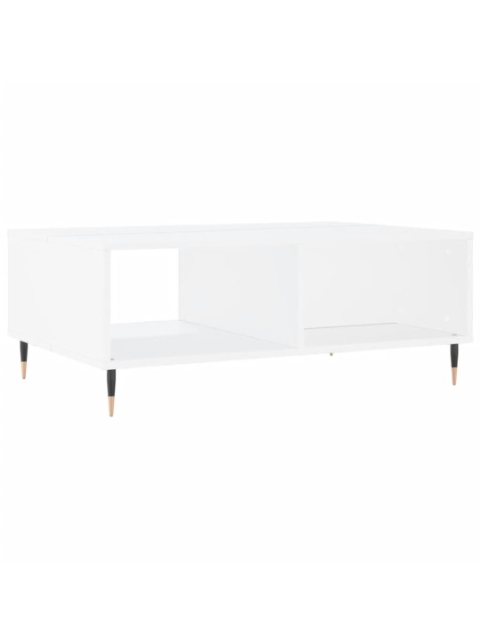 Konferenční stolek bílý 90 x 60 x 35 cm kompozitní dřevo