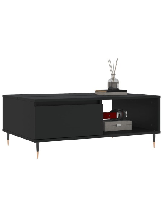 Konferenční stolek černý 90 x 60 x 35 cm kompozitní dřevo