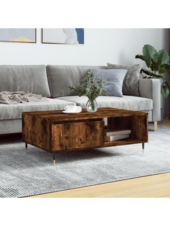 Konferenční stolek kouřový dub 90 x 60 x 35 cm kompozitní dřevo