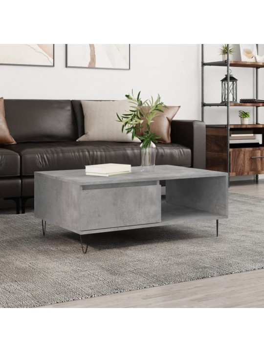 Konferenční stolek betonově šedý 90x60x35 cm kompozitní dřevo
