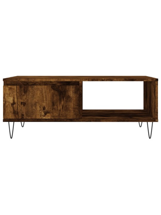 Konferenční stolek kouřový dub 90 x 60 x 35 cm kompozitní dřevo