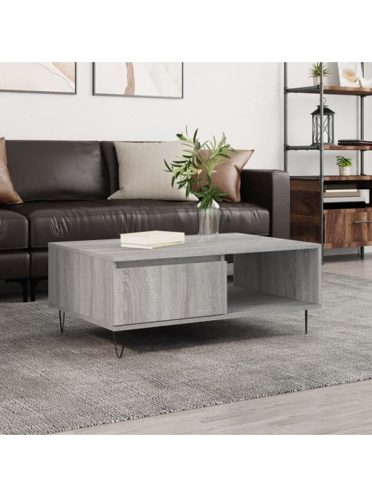 Konferenční stolek šedý sonoma 90 x 60 x 35 cm kompozitní dřevo