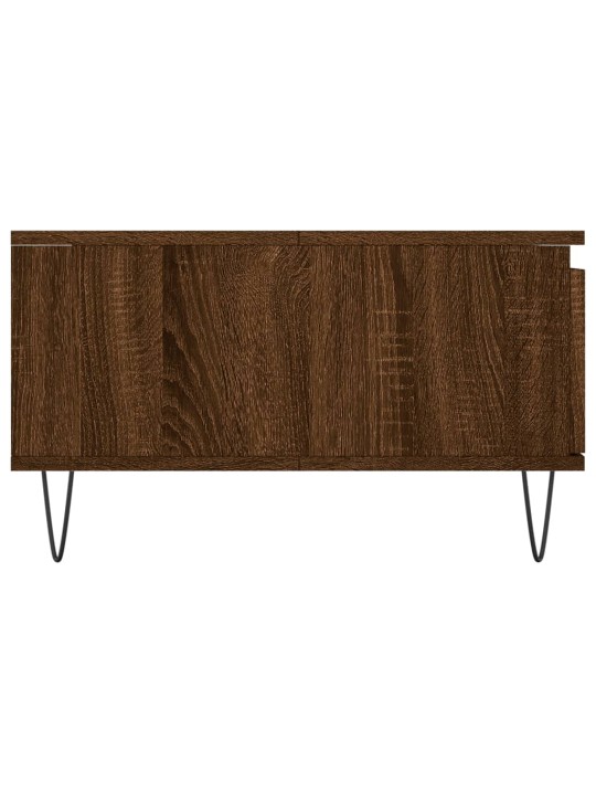 Konferenční stolek hnědý dub 90 x 60 x 35 cm kompozitní dřevo