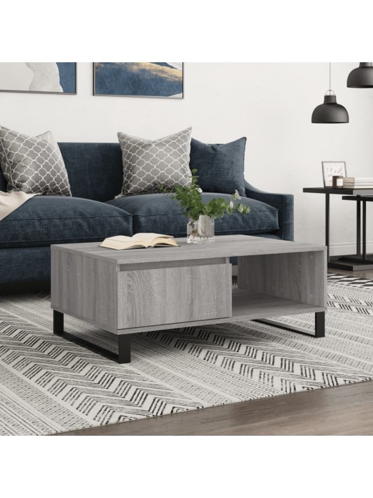 Konferenční stolek šedý sonoma 90 x 60 x 35 cm kompozitní dřevo