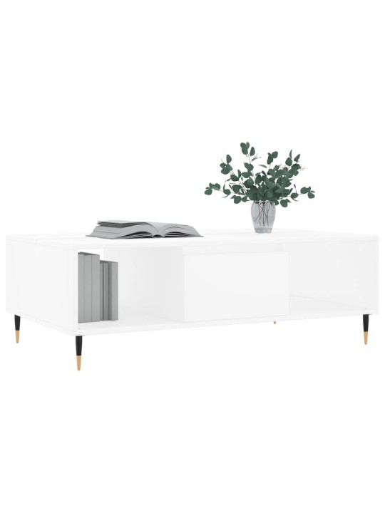Konferenční stolek bílý 104 x 60 x 35 cm kompozitní dřevo