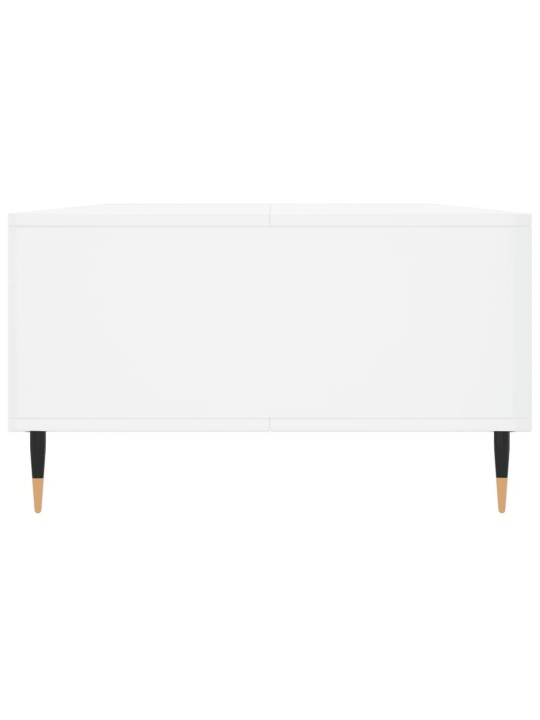 Konferenční stolek lesklý bílý 104x60x35 cm kompozitní dřevo