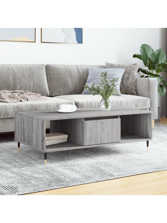 Konferenční stolek šedý sonoma 104x60x35 cm kompozitní dřevo