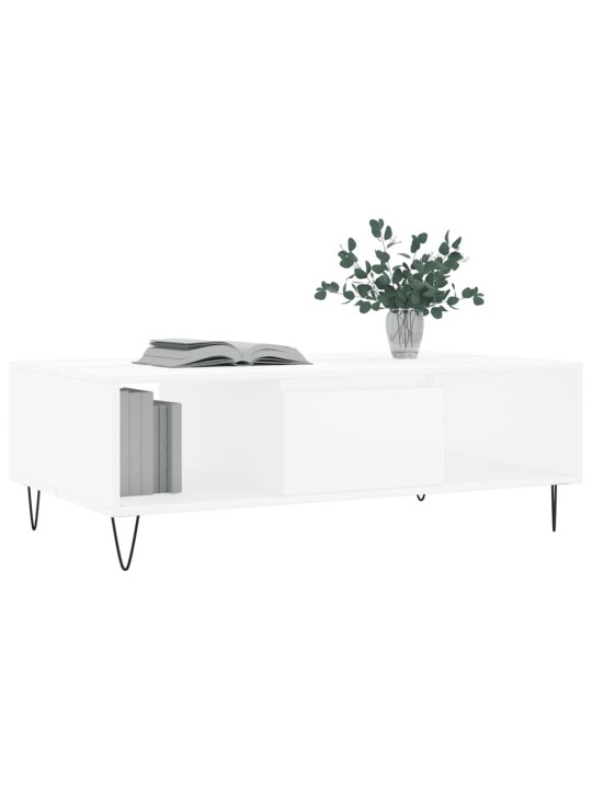 Konferenční stolek bílý 104 x 60 x 35 cm kompozitní dřevo