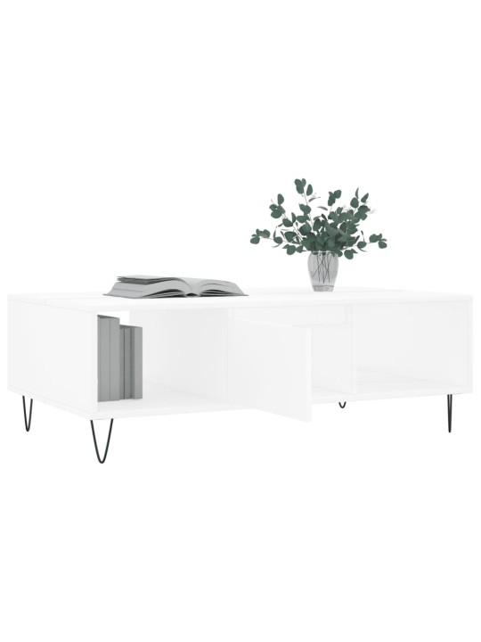 Konferenční stolek bílý 104 x 60 x 35 cm kompozitní dřevo