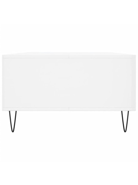 Konferenční stolek lesklý bílý 104x60x35 cm kompozitní dřevo