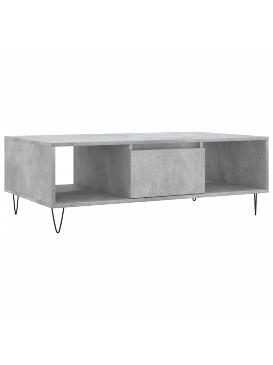 Konferenční stolek betonově šedý 104x60x35 cm kompozitní dřevo