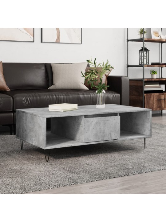 Konferenční stolek betonově šedý 104x60x35 cm kompozitní dřevo