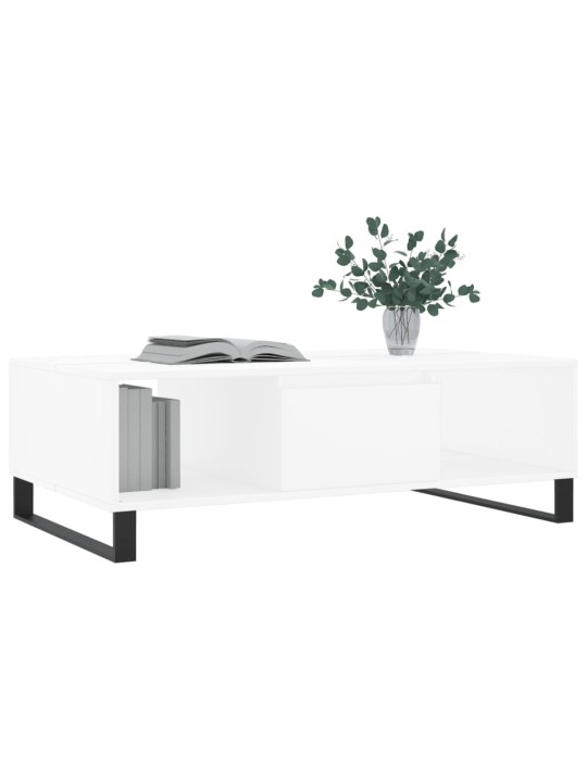 Konferenční stolek bílý 104 x 60 x 35 cm kompozitní dřevo