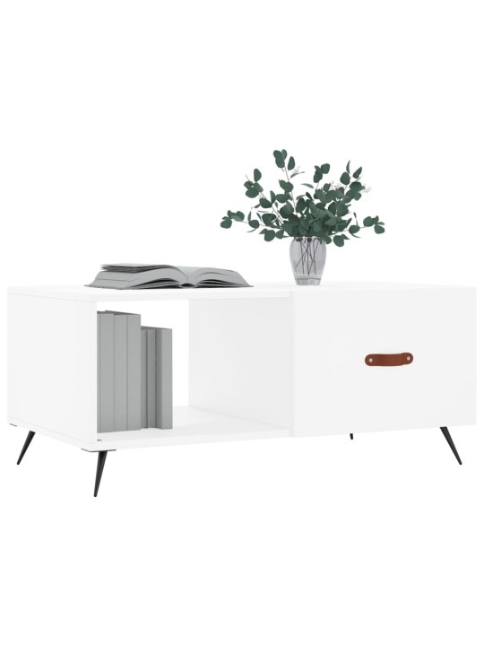 Konferenční stolek bílý 90 x 50 x 40 cm kompozitní dřevo