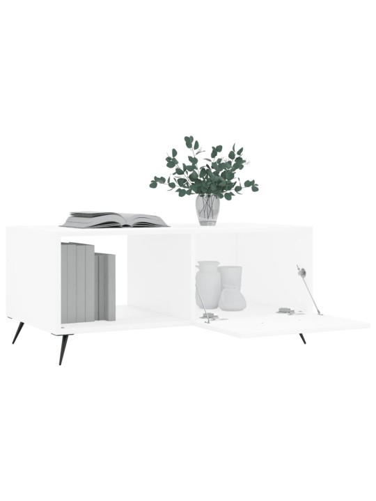 Konferenční stolek bílý 90 x 50 x 40 cm kompozitní dřevo