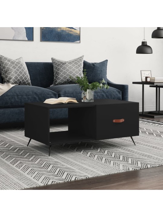 Konferenční stolek černý 90 x 50 x 40 cm kompozitní dřevo