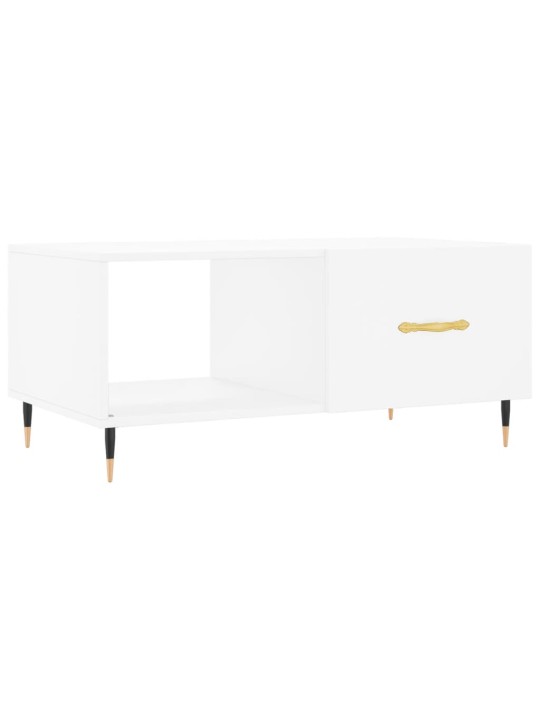Konferenční stolek bílý 90 x 50 x 40 cm kompozitní dřevo