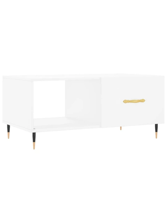Konferenční stolek bílý 90 x 50 x 40 cm kompozitní dřevo