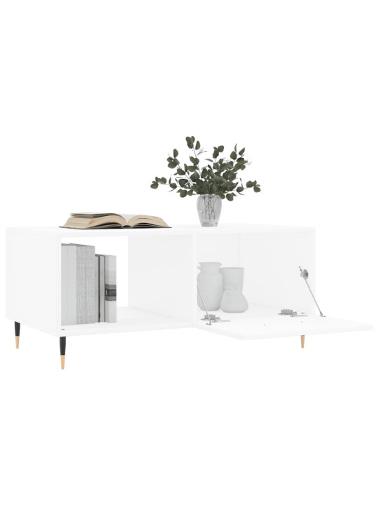 Konferenční stolek bílý 90 x 50 x 40 cm kompozitní dřevo