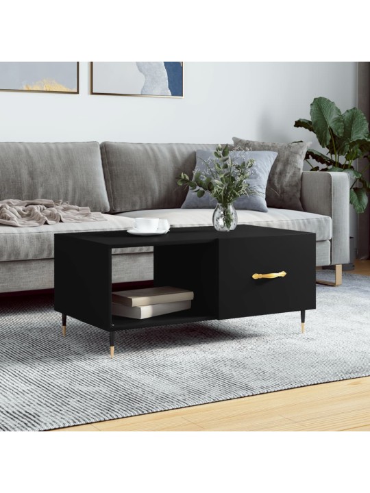 Konferenční stolek černý 90 x 50 x 40 cm kompozitní dřevo
