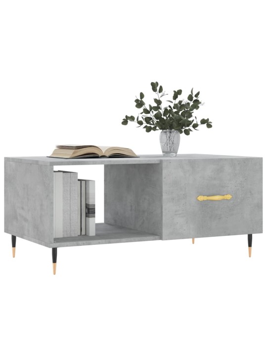 Konferenční stolek betonově šedý 90x50x40 cm kompozitní dřevo