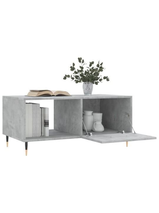 Konferenční stolek betonově šedý 90x50x40 cm kompozitní dřevo