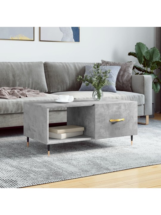 Konferenční stolek betonově šedý 90x50x40 cm kompozitní dřevo