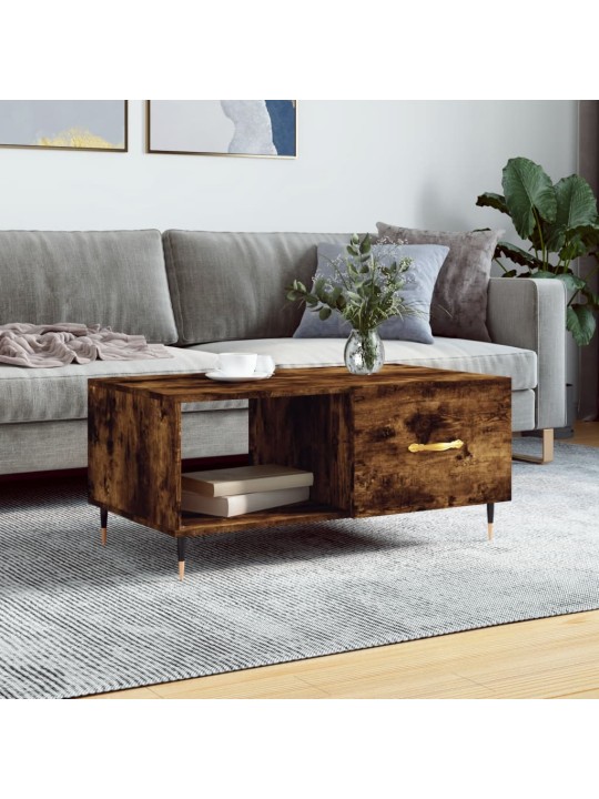 Konferenční stolek kouřový dub 90 x 50 x 40 cm kompozitní dřevo