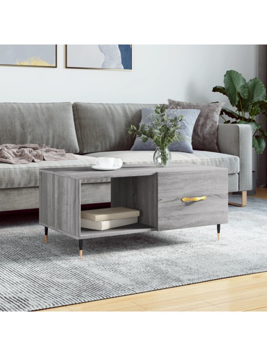 Konferenční stolek šedý sonoma 90 x 50 x 40 cm kompozitní dřevo