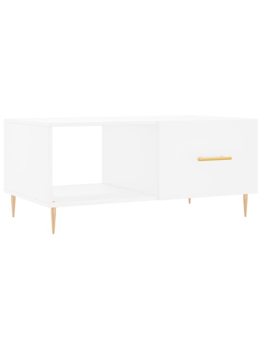 Konferenční stolek bílý 90 x 50 x 40 cm kompozitní dřevo