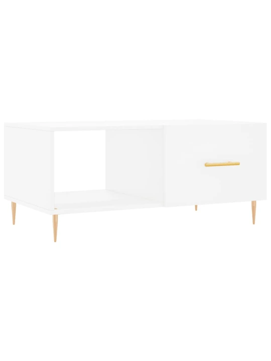 Konferenční stolek bílý 90 x 50 x 40 cm kompozitní dřevo