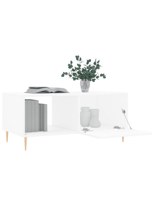 Konferenční stolek bílý 90 x 50 x 40 cm kompozitní dřevo