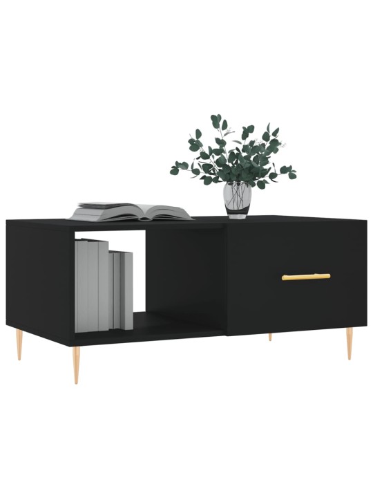 Konferenční stolek černý 90 x 50 x 40 cm kompozitní dřevo