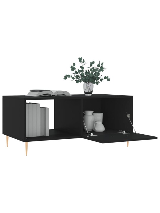 Konferenční stolek černý 90 x 50 x 40 cm kompozitní dřevo