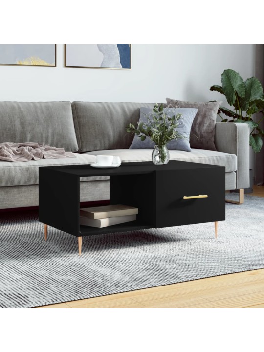 Konferenční stolek černý 90 x 50 x 40 cm kompozitní dřevo