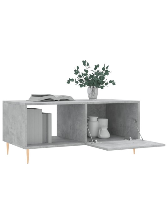 Konferenční stolek betonově šedý 90x50x40 cm kompozitní dřevo