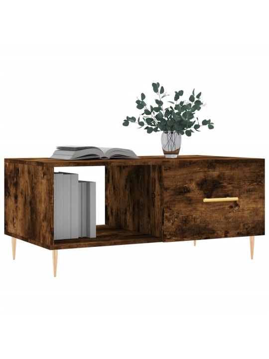 Konferenční stolek kouřový dub 90 x 50 x 40 cm kompozitní dřevo