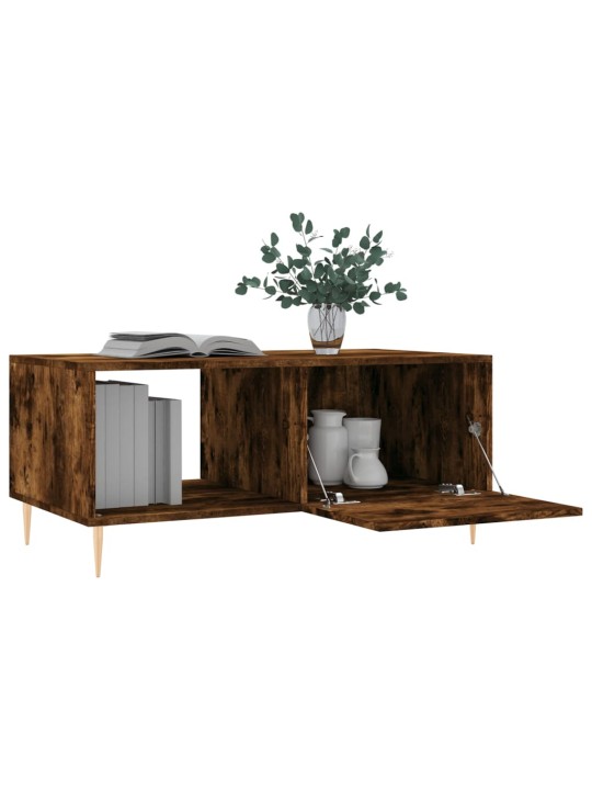 Konferenční stolek kouřový dub 90 x 50 x 40 cm kompozitní dřevo