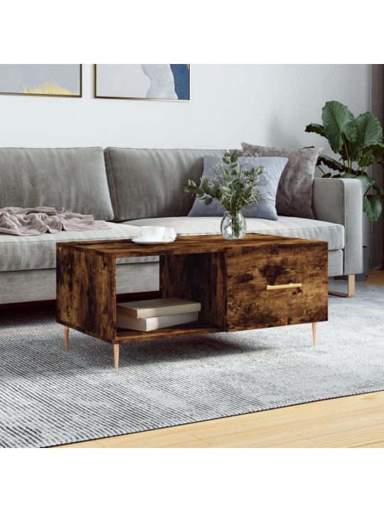 Konferenční stolek kouřový dub 90 x 50 x 40 cm kompozitní dřevo