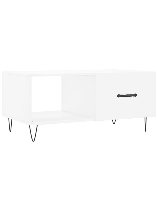 Konferenční stolek bílý 90 x 50 x 40 cm kompozitní dřevo