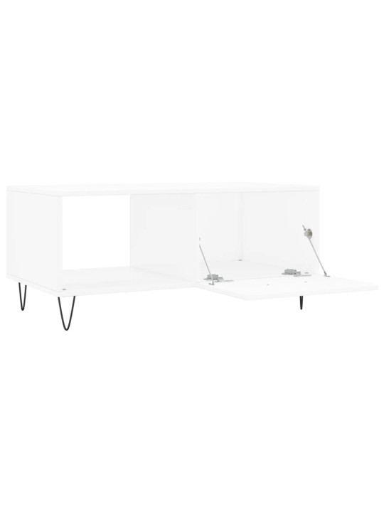 Konferenční stolek bílý 90 x 50 x 40 cm kompozitní dřevo