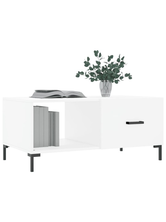 Konferenční stolek bílý 90 x 50 x 40 cm kompozitní dřevo