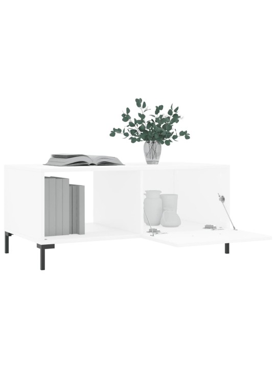 Konferenční stolek bílý 90 x 50 x 40 cm kompozitní dřevo