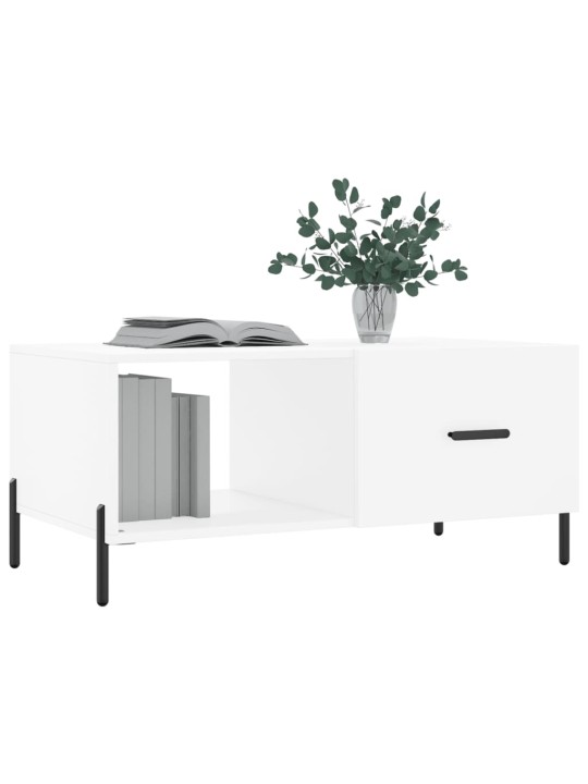 Konferenční stolek bílý 90 x 50 x 40 cm kompozitní dřevo